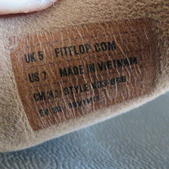 FITFLOP Lulu Chocolate Metallic Glitter Flip Flop Thong Sandals - Size US 7 - Picture 16 of 16